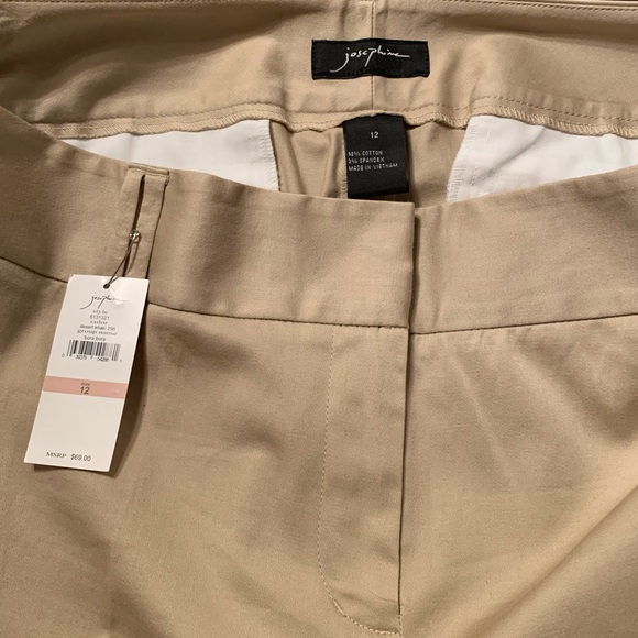 NWOT Josephine Desert Khaki Capris Pants Size 12 - Picture 4 of 8